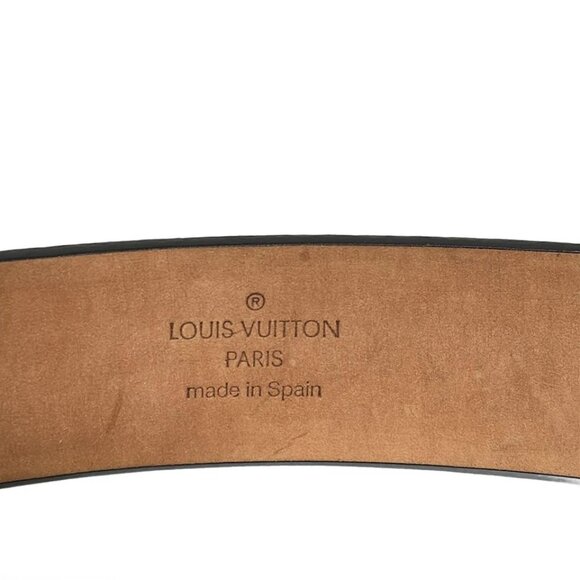 LOUIS VUITTON Saint Tulle Initial Noir Silver Hardware Men's Leather 304-072825 - Picture 4 of 4